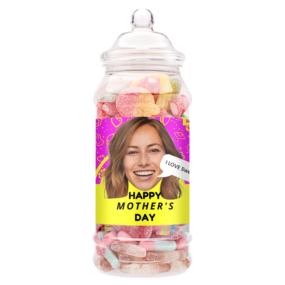 Mother's Day Sweets Face Jar