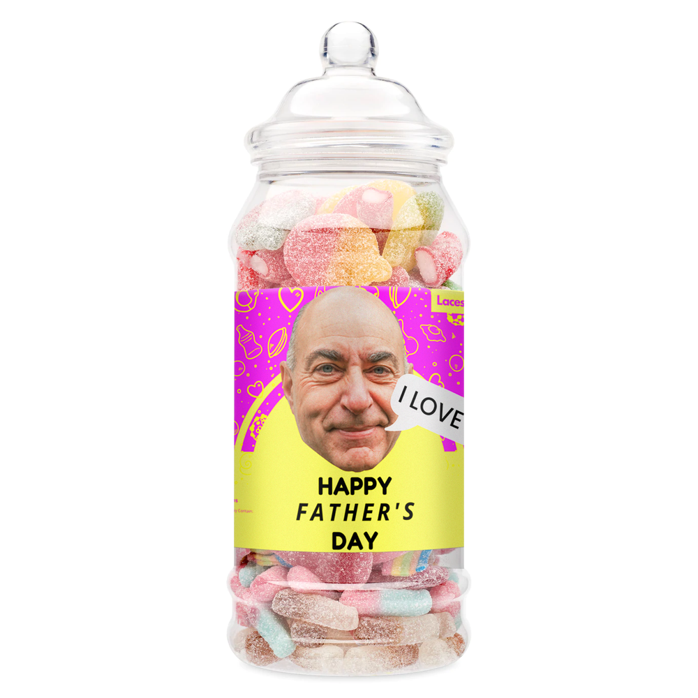 Father's Day Sweets Face Jar
